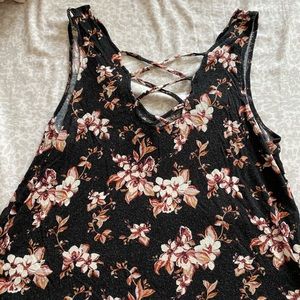 American Eagle cross front floral top